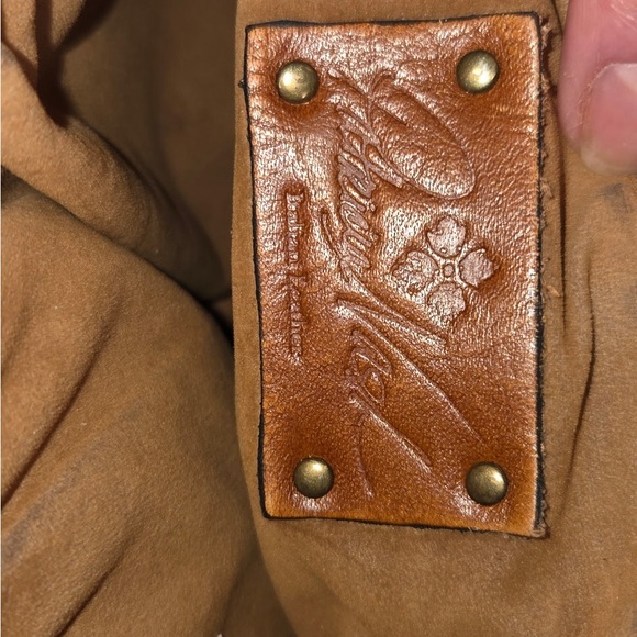 Patricia Nash Brown Patterned Leather Purse Bag - Picture 5 of 9